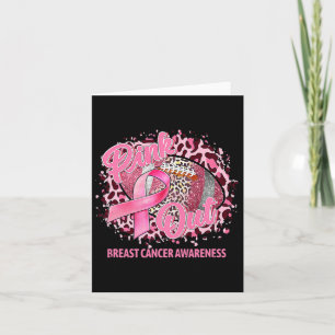 Leopard Pink Out Voetbal Aanpak Borstkanker AWA Kaart
