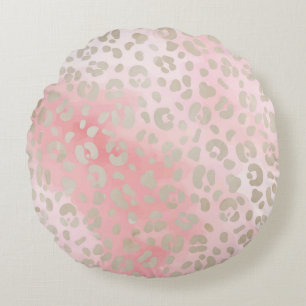 Leopard Pink Pattern Rond Kussen