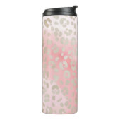 Leopard Pink Pattern Thermosbeker (Gedraaid links)