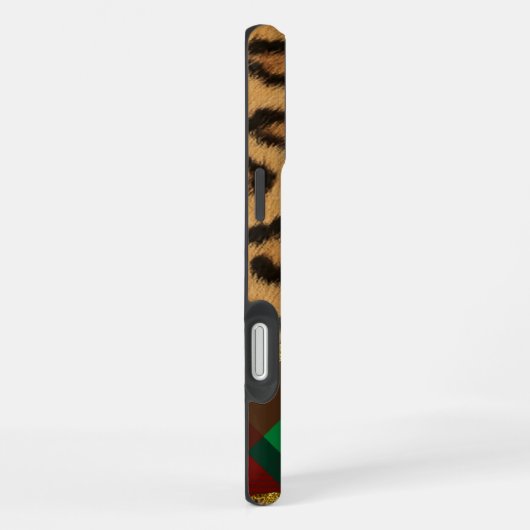 Leopard Plaid iPhone Hoesje (Rechterkant)