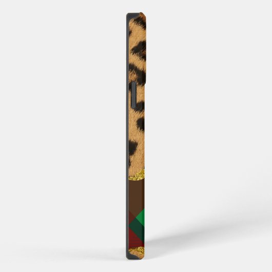 Leopard Plaid iPhone Hoesje (Rechterkant)