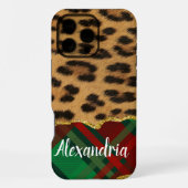 Leopard Plaid iPhone Hoesje (Achterkant)