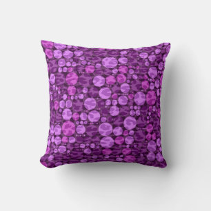 Leopard polka-puntpatroon Paars en Violet Kussen