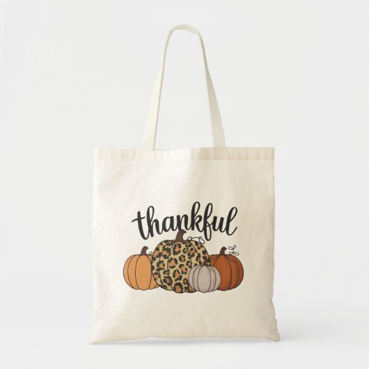 Leopard Pompoen Seizoen Thanksgiving Halloween Her Tote Bag (Voorkant)
