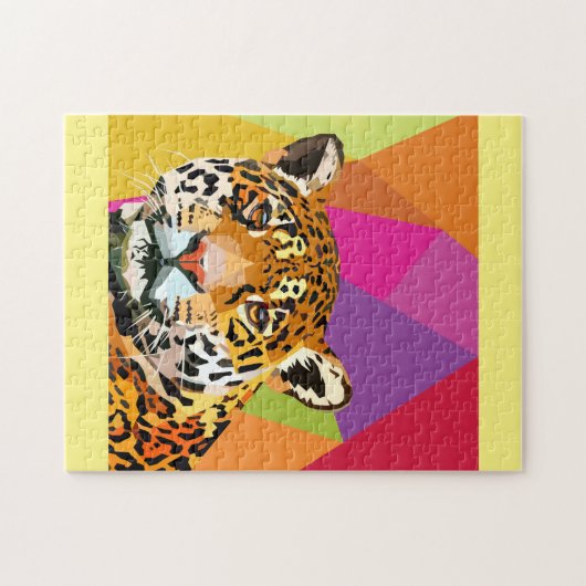 Leopard Pop Art Legpuzzel (Horizontaal)