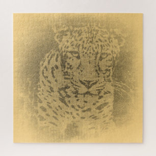 Leopard Portrait Legpuzzel