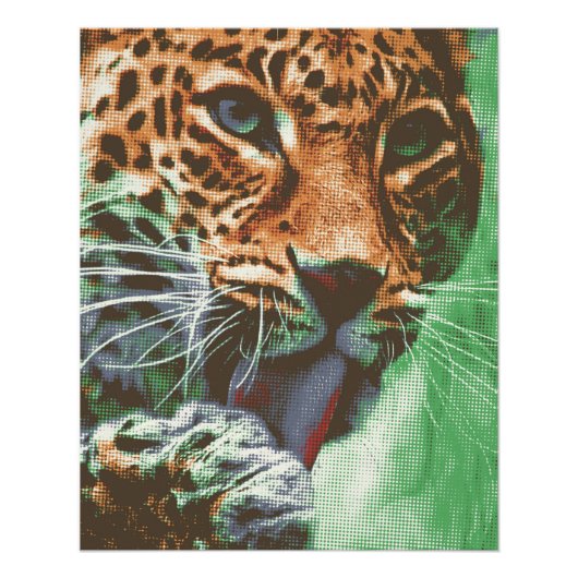 Leopard Portrait Perfect Poster (Voorkant)