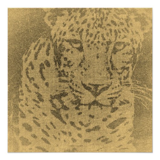 Leopard Portrait  Perfect Poster (Voorkant)