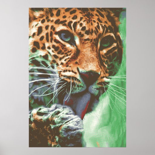 Leopard Portrait Poster (Voorkant)
