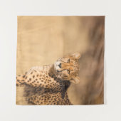 LEOPARD PORTRAIT WANDKLEED (Voorkant (horizontaal))