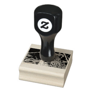 Leopard portret rubberstempel