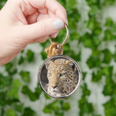 Leopard portret sleutelhanger (Hand)
