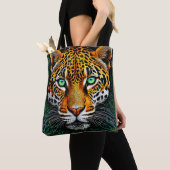 Leopard portret tote bag (Dichtbij)
