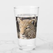 Leopard-portretfoto Glas (Achterkant)