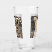 Leopard-portretfoto Glas (Links)