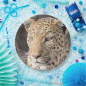 Leopard-portretfoto Papieren Bordje (Feest)