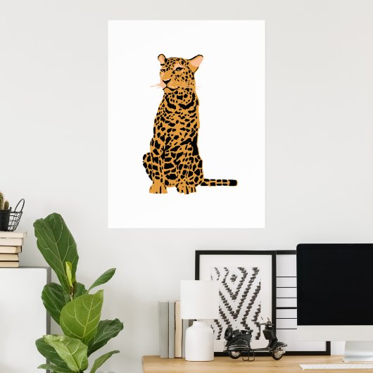 Leopard Poster (Thuiskantoor)
