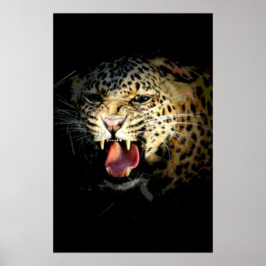 Leopard-Poster afdrukken - Motivatie Afbeelding in Poster (Voorkant)
