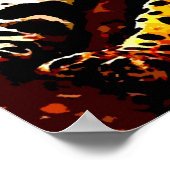 Leopard-Poster afdrukken - Pop Art Wilde Dierlijke Poster (Hoek)