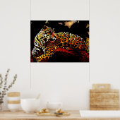 Leopard-Poster afdrukken - Pop Art Wilde Dierlijke Poster (Keuken)