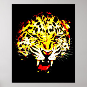 Leopard Poster Print - Luipaard Posters - grote ka