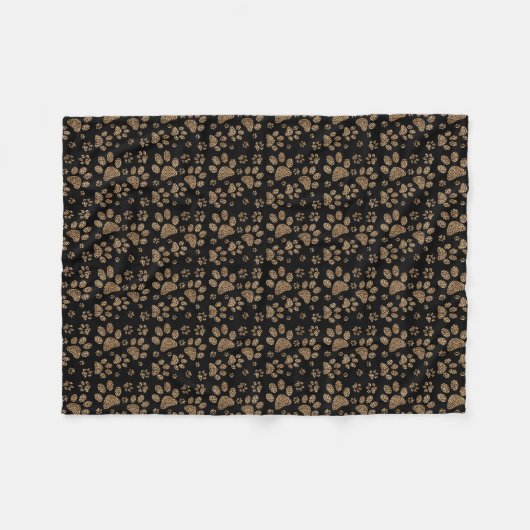 Leopard-pot-schilderafdrukken Fleece Deken (Voorkant (Horizontaal))