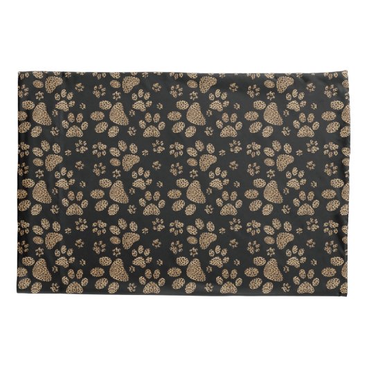 Leopard-pot-schilderafdrukken Kussensloop (Achterkant)