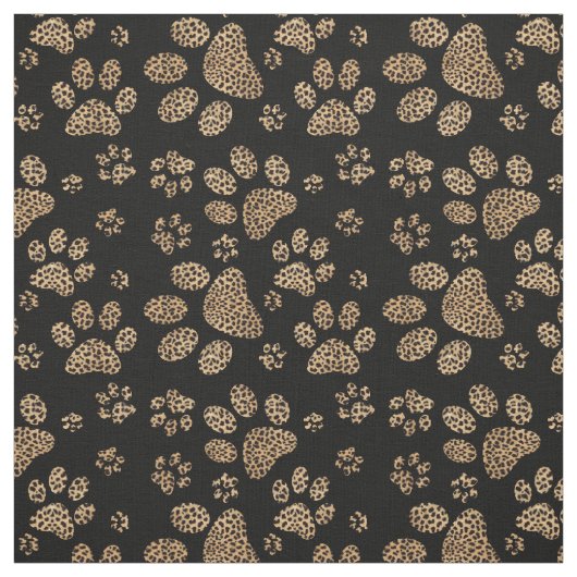 Leopard-pot-schilderafdrukken Stof (Swatch)