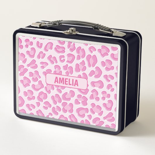 Leopard Preppy Pink Line (Voorkant)