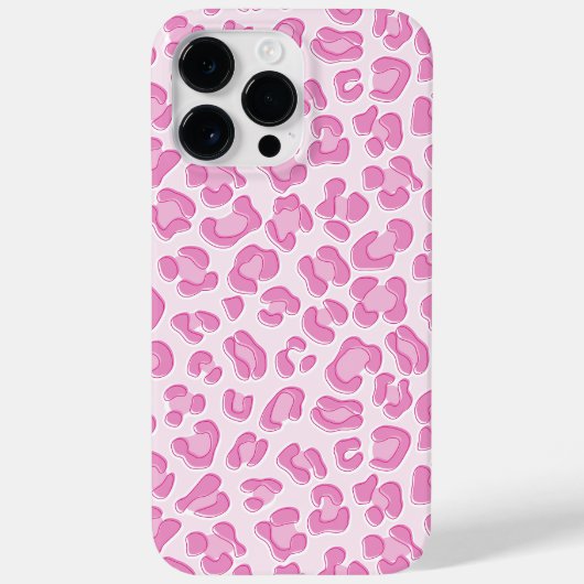 Leopard Preppy Pink Line Case-Mate iPhone Case (Achterkant)