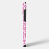 Leopard Preppy Pink Line iPhone Hoesje (Linkerkant)