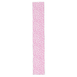 Leopard Preppy Pink Line Lange Tafelloper