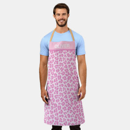 Leopard Preppy Pink Line Schort