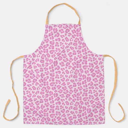 Leopard Preppy Pink Line Schort (Voorkant)