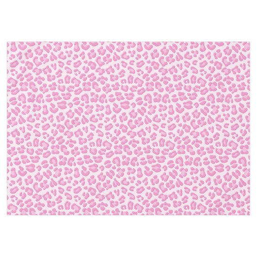 Leopard Preppy Roze Lijn - Recept Poster Tafelkleed (Voorkant (Horizontaal))