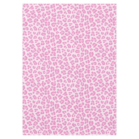 Leopard Preppy Roze Lijn - Recept Poster Tafelkleed (Voorkant)
