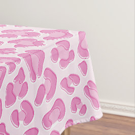 Leopard Preppy Roze Lijn - Recept Poster Tafelkleed