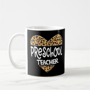 Leopard Preschool leraar Back School Daycare Apper Koffiemok