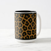 "LEOPARD PRINT" - 15 OZ. COFFEE MUG TWEEKLEURIGE KOFFIEMOK (Voorkant rechts)
