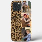 Leopard Print 3 Verticale foto Bruin Case-Mate iPhone Case (Achterkant)