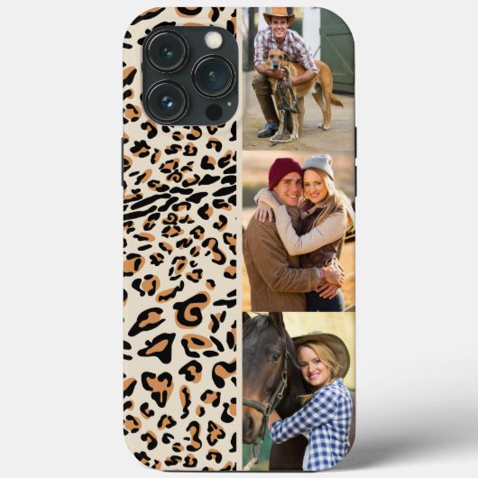 Leopard Print 3 Verticale foto Natuurlijke Case-Mate iPhone Case (Achterkant)