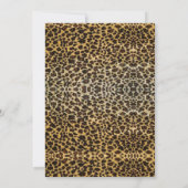 Leopard Print 50 en Fabulous Modern Birthday Kaart (Achterkant)