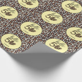 Leopard Print 50e verjaardag Cadeaupapier (Hoek)