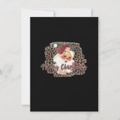 Leopard Print 70s kerstkerst Kaart (Voorkant)