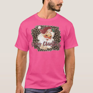Leopard Print  70s kerstkerst T-shirt