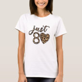 Leopard Print 80th Birthday T-Shirt (Voorkant)