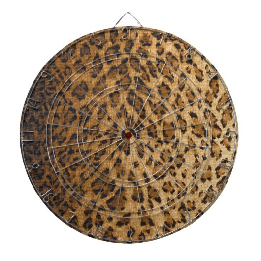 Leopard Print A monogram initiaal Dartbord (Voorkant)