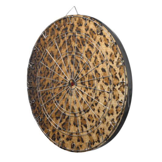 Leopard Print A monogram initiaal Dartbord (Voorkant Rechts)