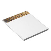 Leopard Print A monogram initiaal Notitieblok (Schuin)