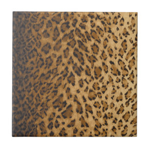 Leopard Print A monogram initiaal Tegeltje